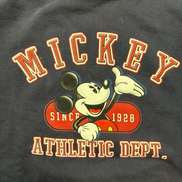 Disney Mickey Mouse Athletic Club Navy Blue Crewneck Sweater - Picture 6 of 7